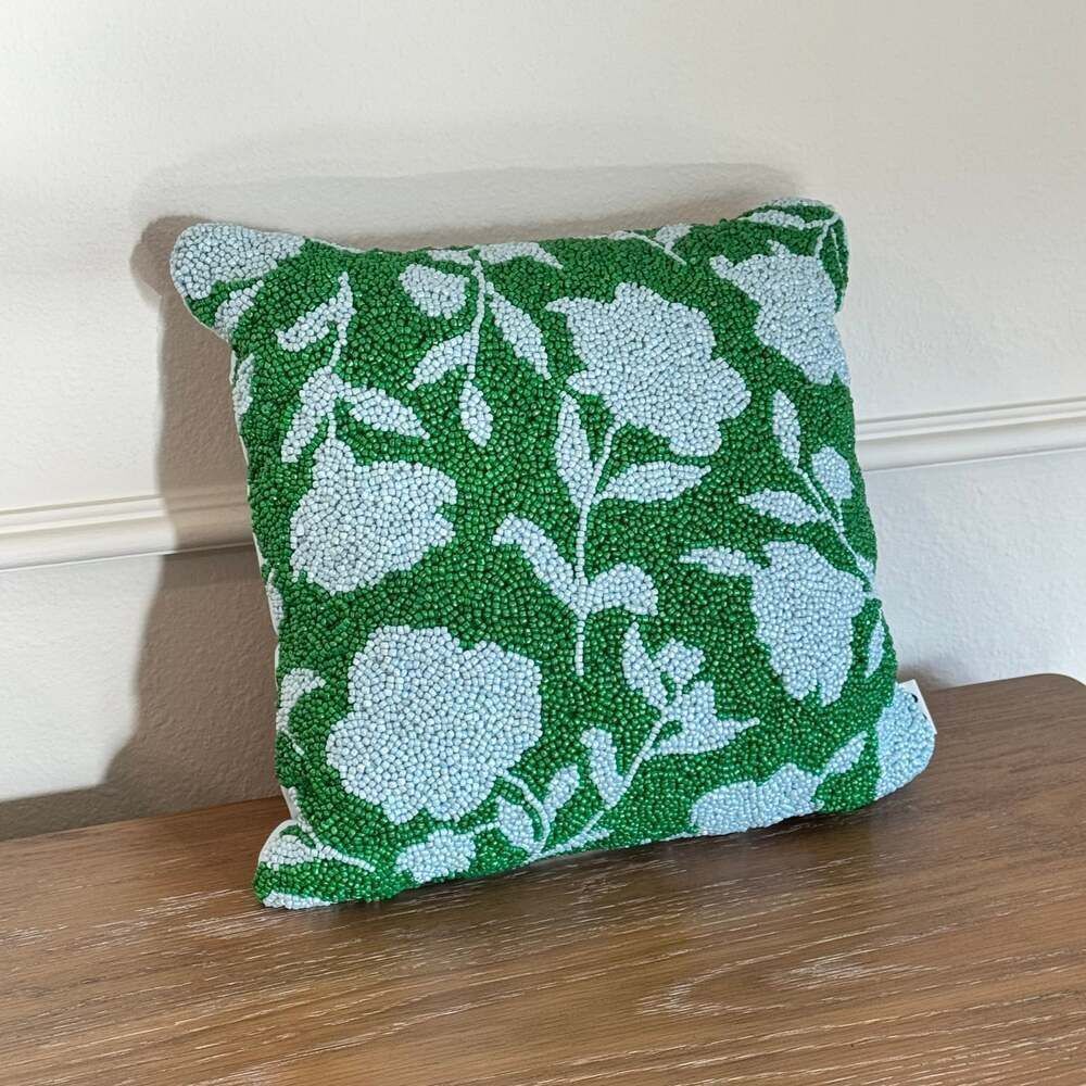 Kate Spade New York x Target 12x12 Beaded Classic Rose Square Throw Pillow